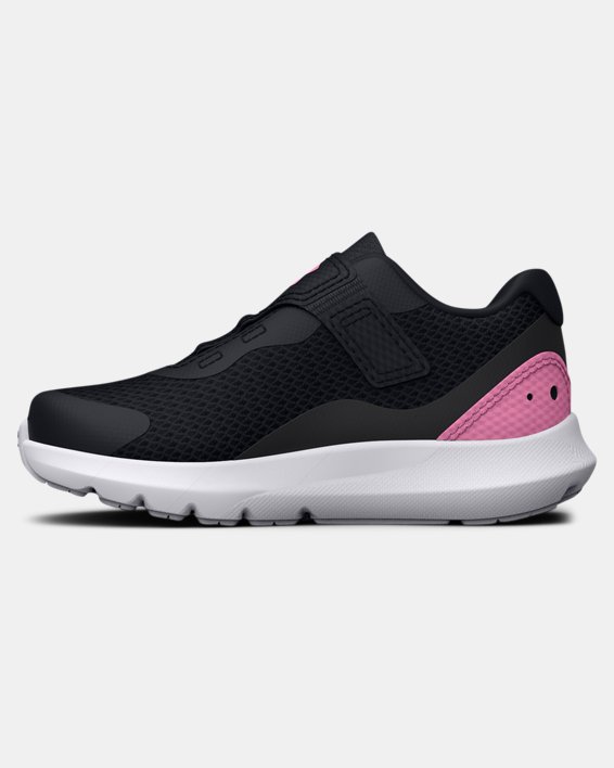 Girls' Infant UA Surge 3 AC Running Shoes, Black, pdpMainDesktop image number 1